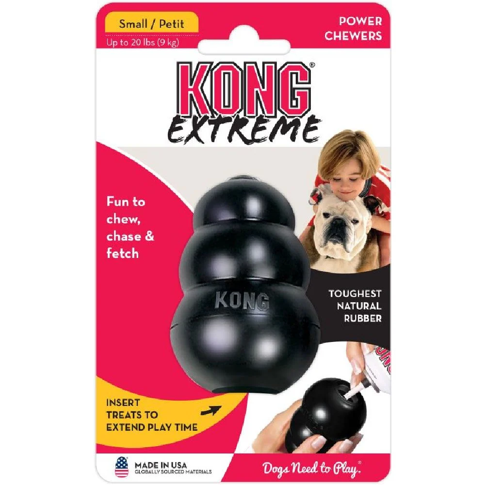 KONG Extreme svart fyllbar gummileksak för hund