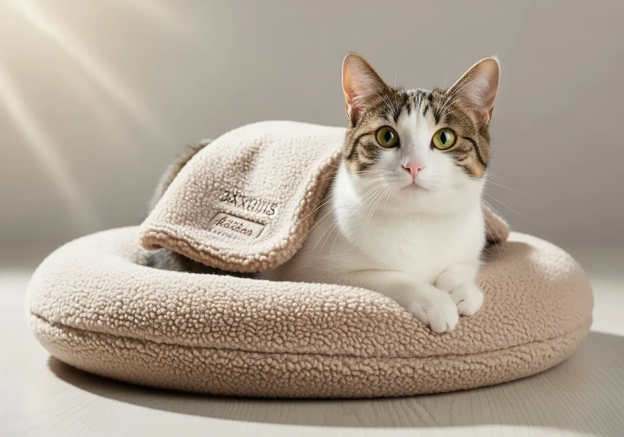 Snör och hängleksaker för katt