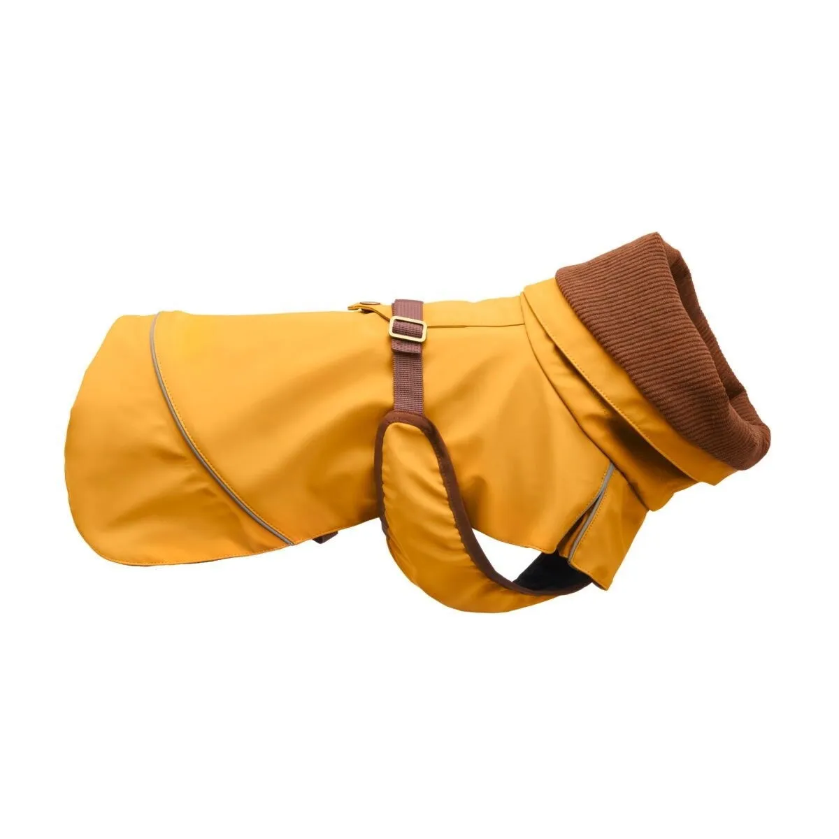Basic Premium Aiko Regnjacka till Hund Gul/Brun