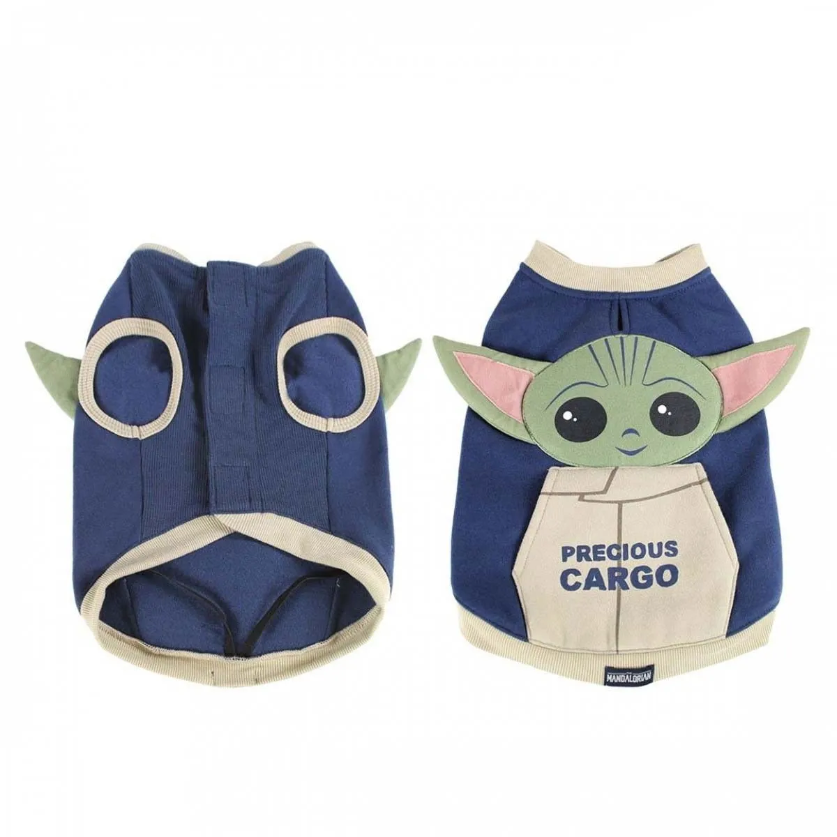 For FAN Pets Baby Yoda Hundtröja Blå & Beige