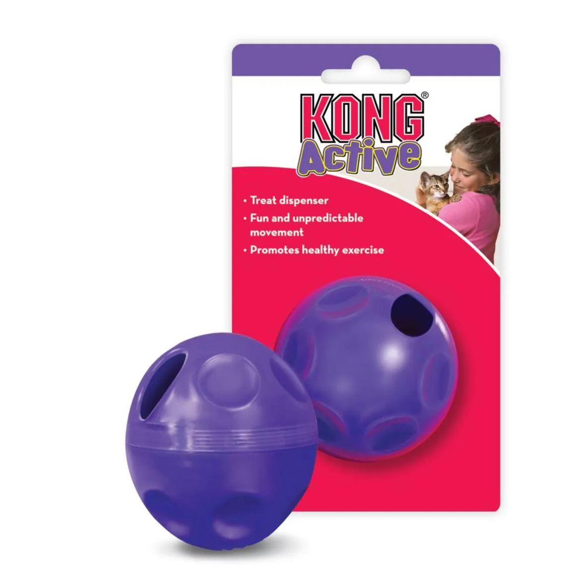 Kattleksak Aktivering Treat Ball Blå