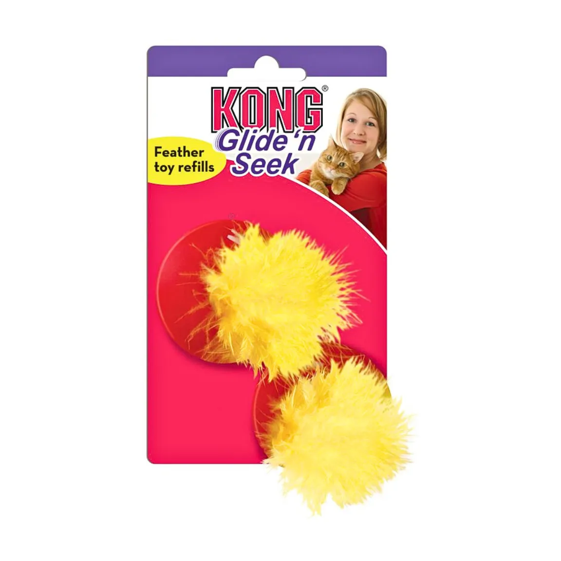 KONG Leksak Feather refill 2p - Katt