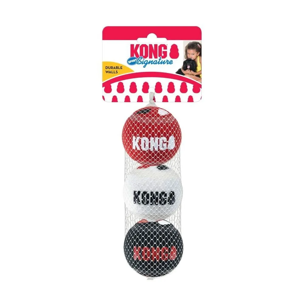 KONG Signature Sport Hundbollar 3-pack