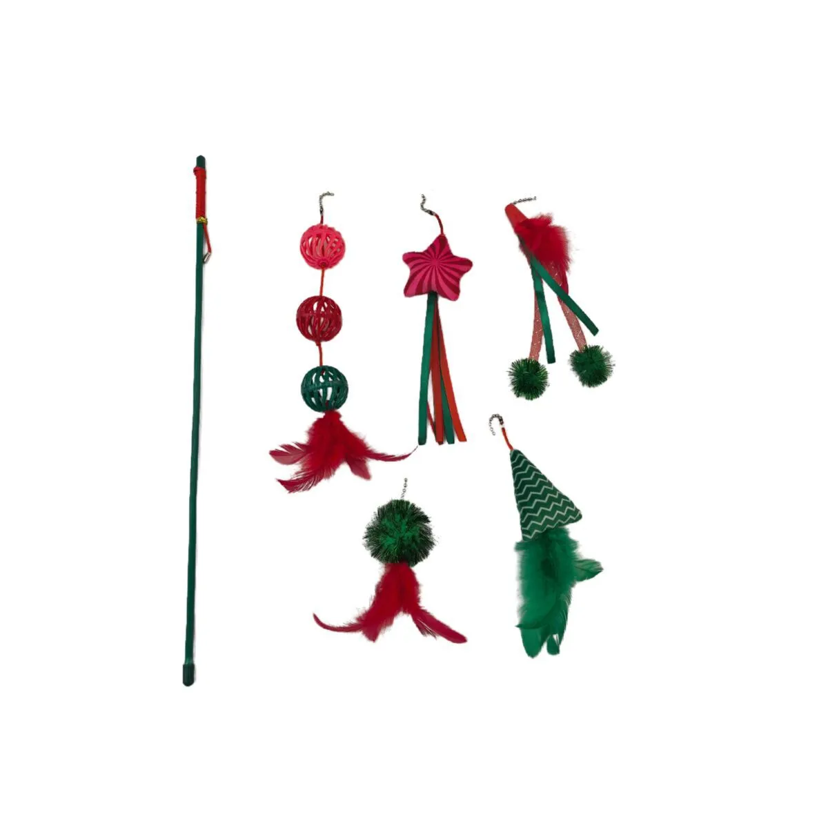Meow&Me Happy Holidays Kattvippa med 5 leksaker