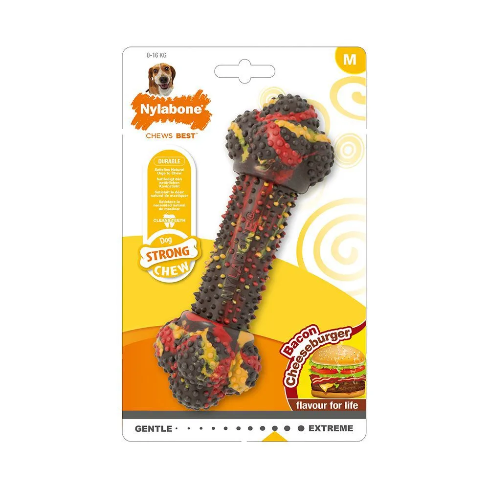 Nylabone Strong Bacon Cheeseburger