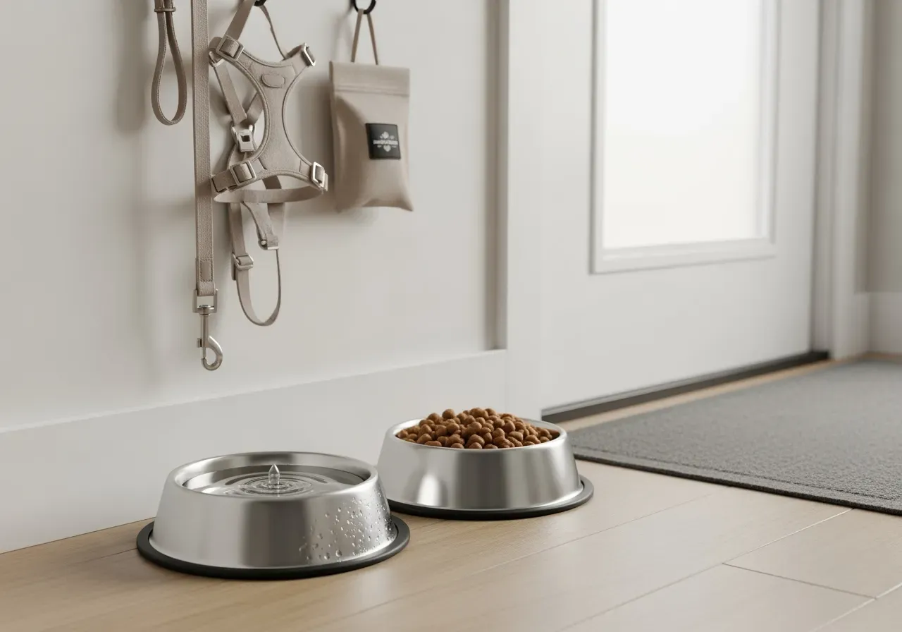 Matcha promenadset för hund